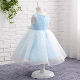 Sleeveless Appliques Organza Flower Girl Dress With Pearls WH12802