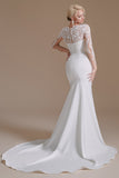 New Arrival Mermaid Long Sleeve Sweep Train Wedding Dress