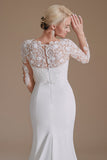 New Arrival Mermaid Long Sleeve Sweep Train Wedding Dress