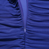 Blue Off The Shoulder Sheath Homecoming Dresses