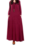 Long Dresses Crew Neck Long Casual Dresses FP6017