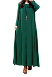 Long Dresses Crew Neck Long Casual Dresses FP6017