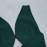 Sexy Green Deep V-Neck Bandage Homecoming Dresses