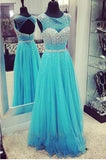 Sweet Beading Tulle Floor Length Prom Dress