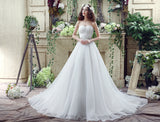 Ball Gown Strapless Beading Organza Court Train Wedding Dress With Crystals WH30263