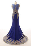 Sleeveless Long Mermaid Evening Dress Prom Gown