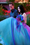 Ball Gown Ombre Sweetheart Strapless Tulle Prom Dresses Quinceanera Dresses PW691