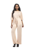 Short Sleeve Belted Jumpsuit FP6019