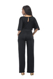 Short Sleeve Belted Jumpsuit FP6019