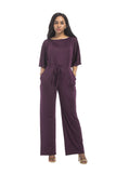 Short Sleeve Belted Jumpsuit FP6019