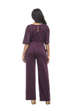 Short Sleeve Belted Jumpsuit FP6019