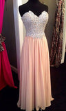 Beading Prom Dress V-Neck Chiffon Prom Dress Graduation Dress PD014