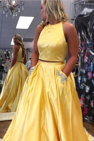 products/Two_Pieces_Halter_Open_Back_Yellow_Prom_Dresses_Beads_Evening_Dresses_with_Pockets_P1121-3.jpg