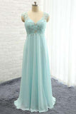 Elegant V-Neck Beading Backless Lace Floor Length Party Dresses Prom Gowns