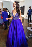 Charming A-Line Deep V-Neck Prom Dress PM660