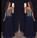 Charming Real Made Appliques Floor-Length Prom Dress