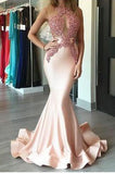 Mermaid Sexy Appliques Long Evening Dress Prom Dress